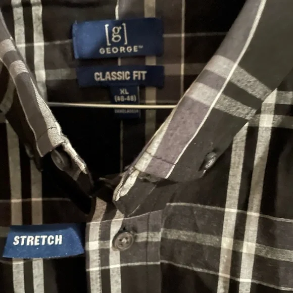 - Men’s 2XL dress Shirt with Black/white/silver colors New with Tags - Picture 3 of 11